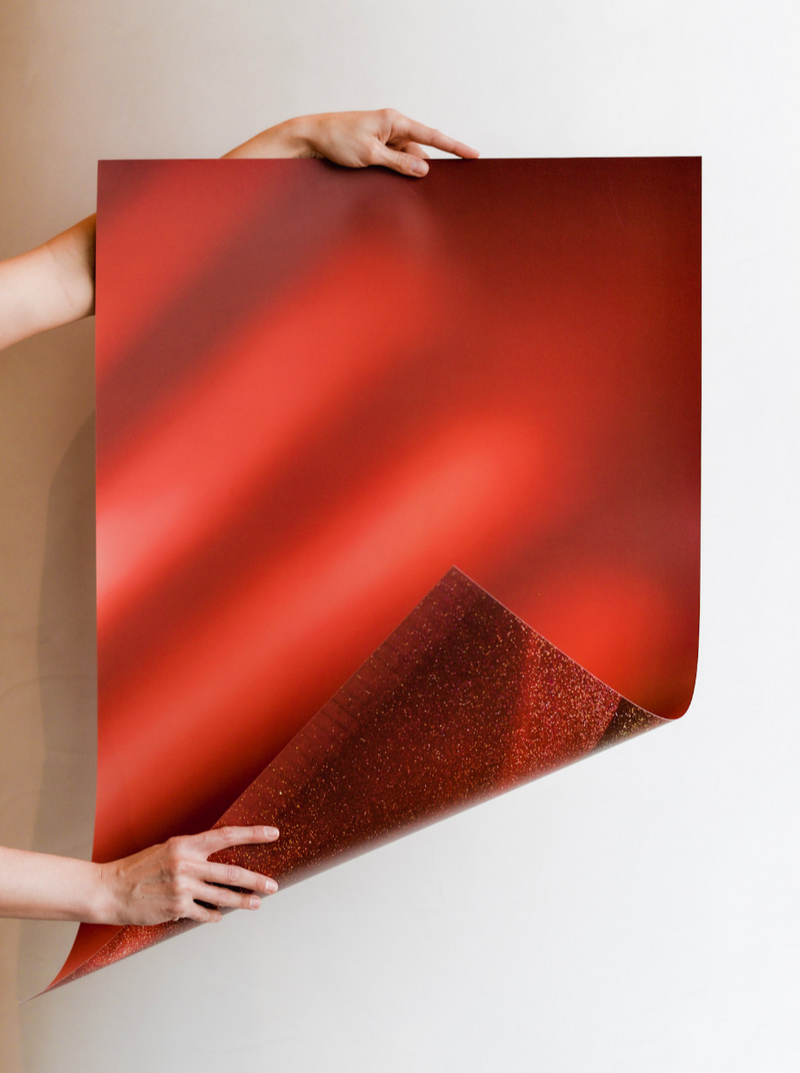 Rich Red & Sparkles | Textured Vinyl Photography Backdrop