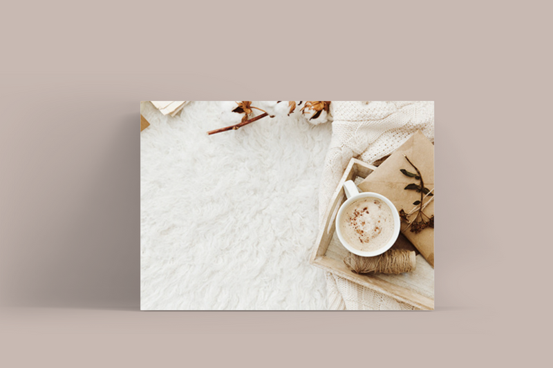 Cozy Home Photo Props | Flat Lay Vinyl Backdrop