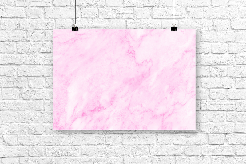 Aesthetic Beige & Pink Marble | Flat Lay Backdropp