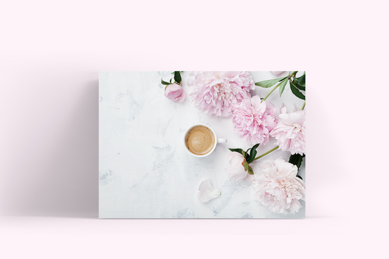 Pink Peonies | Flat Lay Vinyl Backdrop