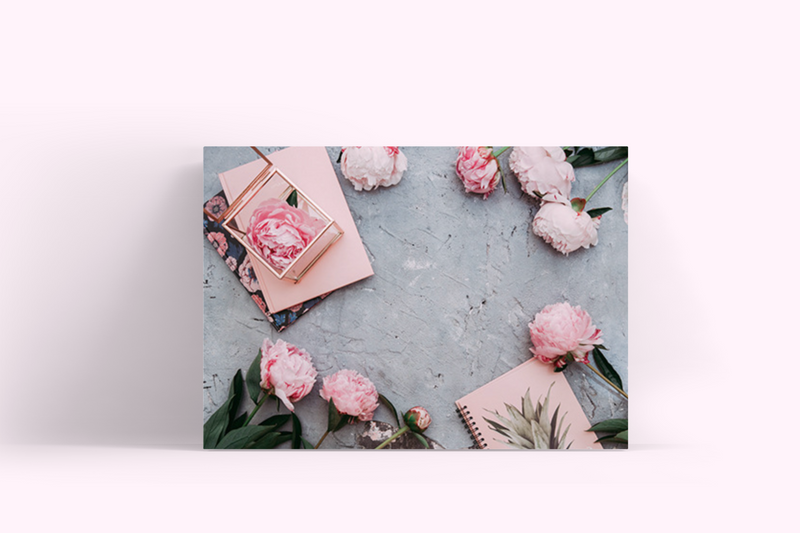 Pink Peonies | Flat Lay Vinyl Backdrop